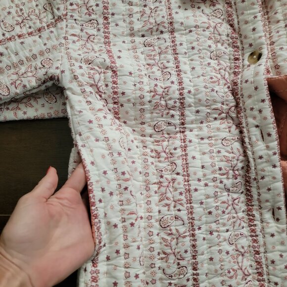 Free People Alexie Jacket Womens L Quilted Cottagecore Town & Country Heritage - Picture 5 of 8